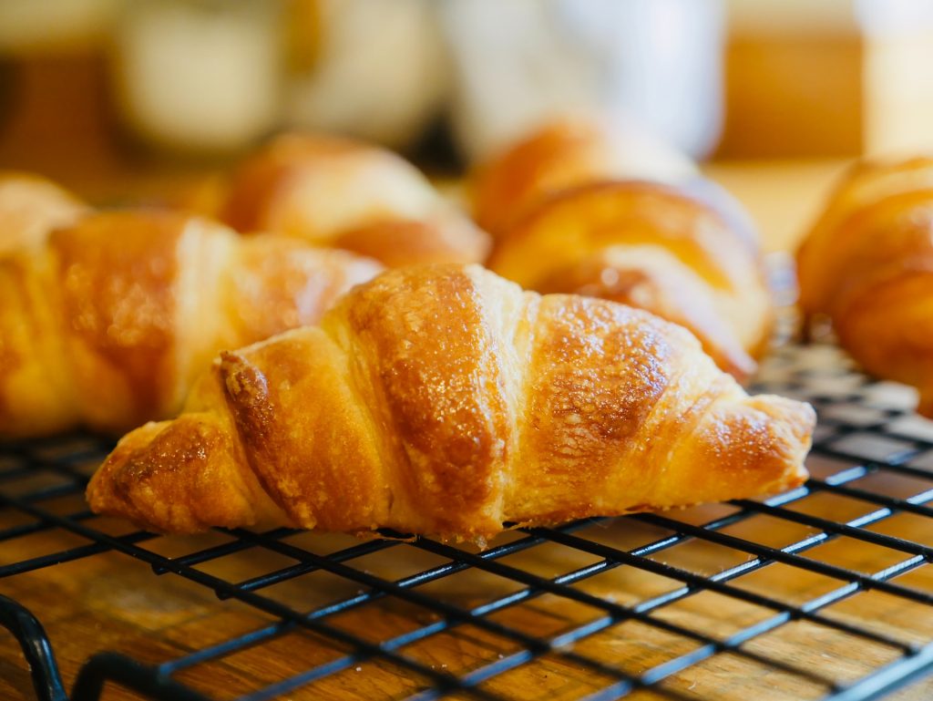 hot croissants ready to be devoured