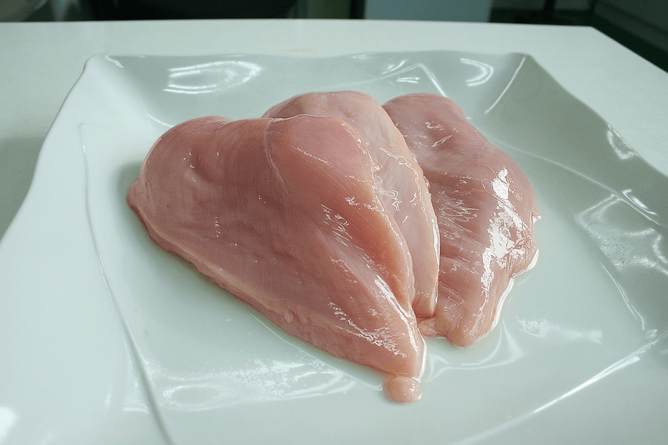 Raw Chicken Breasts in a bowl 