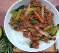One Pot Bok Choy And Minced Meat Recipe