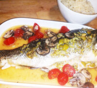 Mediterranean Sea Bass With Rice