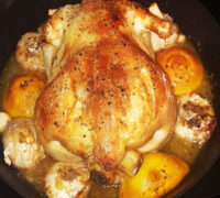 Whole Roasted Chicken With Lemon And Garlic