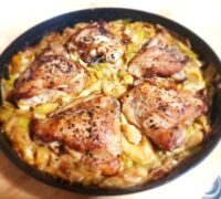Chicken Thighs With Leeks And Lemon