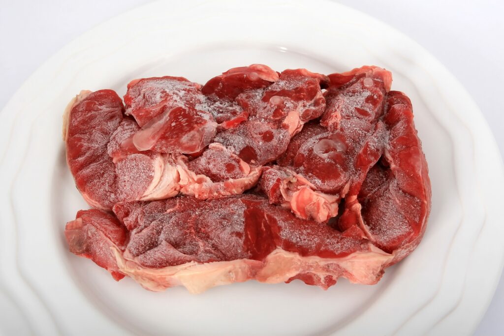 cut of uncooked beef perfect for cooking in a slow cooker