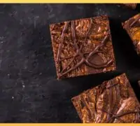 Air Fryer Vegan Orange and Dark Chocolate Brownies