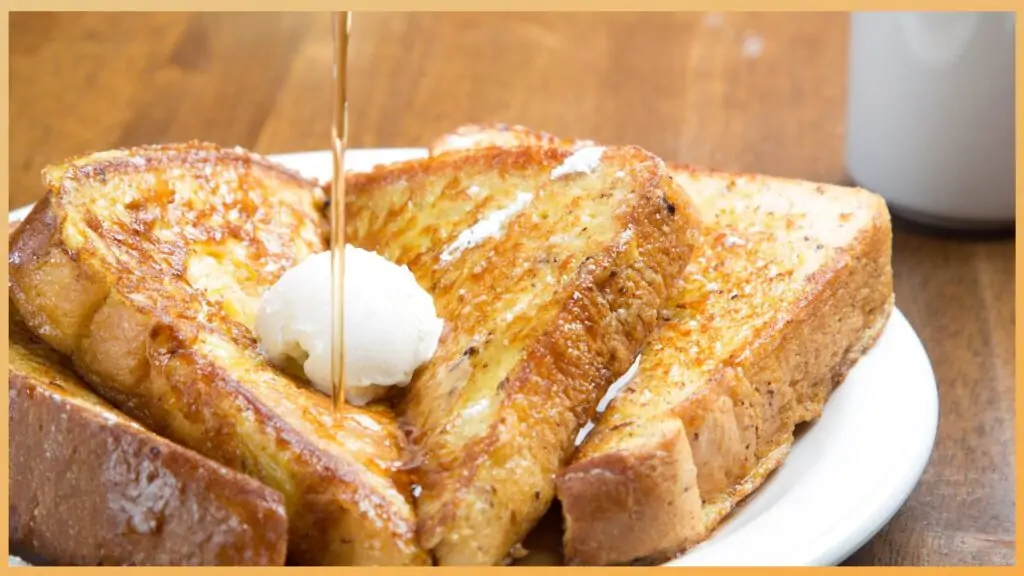 French toast made in an air fryer